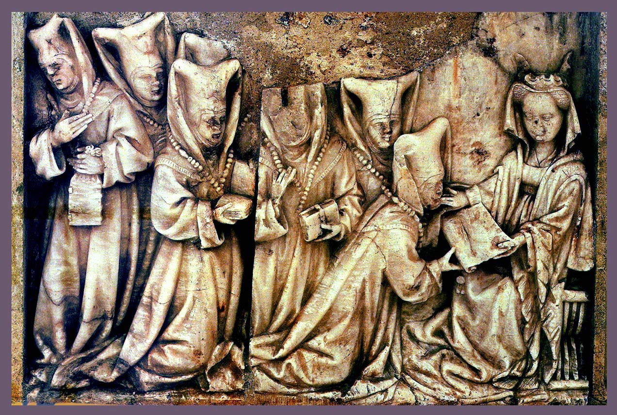 Královna ve svém klášteře, náhrobek Marie de Molina, po 1410 Královna ve svém klášteře, náhrobek Marie de Molina, po 1410