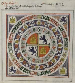 pečeť Alfonse X. pečeť Alfonse X.