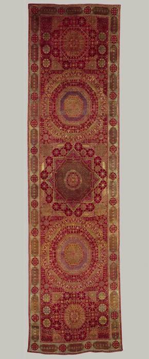 Mamlúcký hedvábný koberec, 13.stol.n.l.